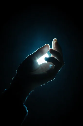 Luminous Chiaroscuro Noir style reference image — rim lighting