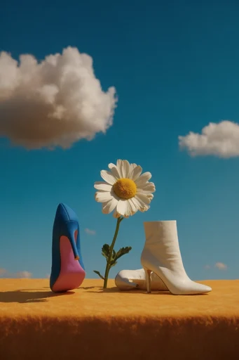 Luminous Surrealist Sky style reference image — sharp shadows