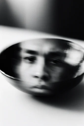Spectral Motion Noir style reference image — high-contrast black and white