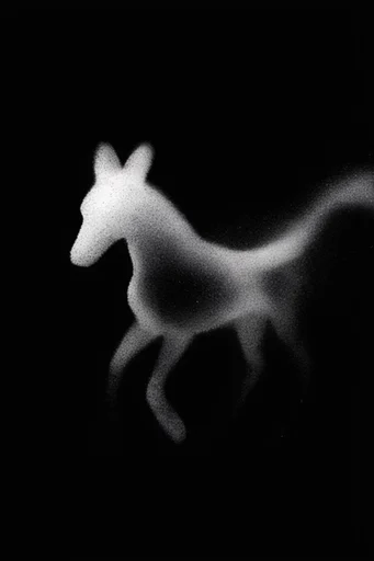 Velvety Monochrome Grain style AI image example 3