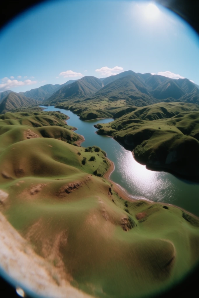 Dynamic Fisheye Distortion style AI image example 2