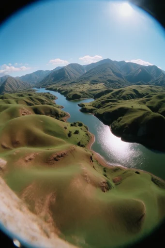 Dynamic Fisheye Distortion style AI image example 2