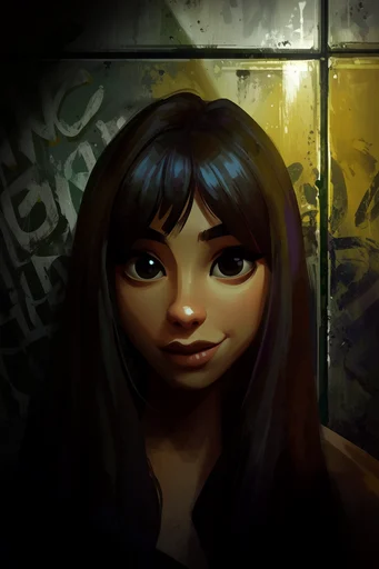 Vibrant Urban Painterly style reference image — stylized urban landscape