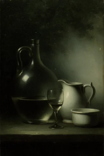 Moody Nocturnal Romanticism style reference image — chiaroscuro lighting