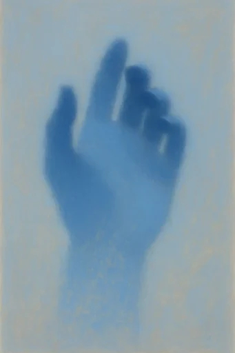 Ethereal Indigo Minimalism style reference image — soft-focus sfumato