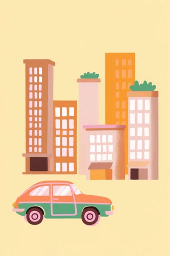 Grainy Minimalist Folk style reference image — minimalist vector illustration