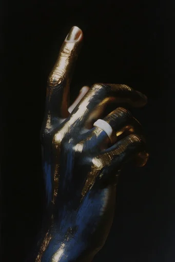 Gilded Chiaroscuro Expressionism style reference image — impasto texture