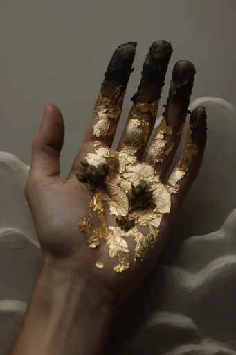Gilded Gothic Decay style reference image — melancholic gothic portraiture