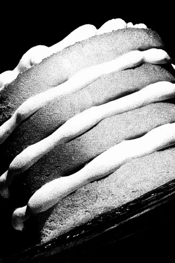 Monochrome Surrealist Noir style reference image — fragmented psychological symbolism
