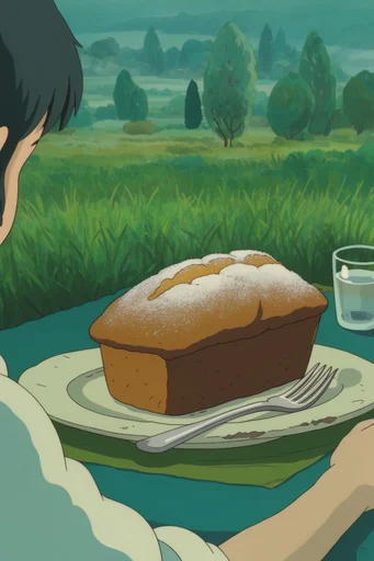 Nostalgic Pastoral Anime style reference image — lush green scenery