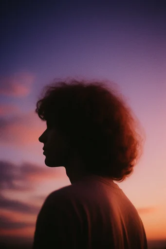 Nostalgic Twilight Haze style reference image — dreamy sunset gradient
