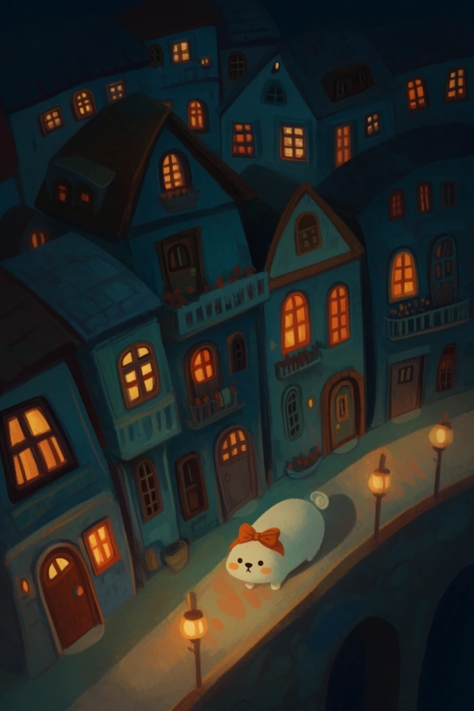 Whimsical Nocturnal Folklore style AI image example 3