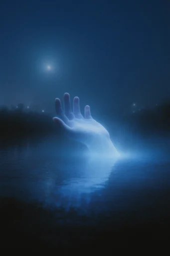 Luminous Nocturnal Mysticism style reference image — nocturnal landscape