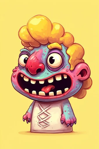 Whimsical Grotesque Pop moodboard — generate AI images in this style