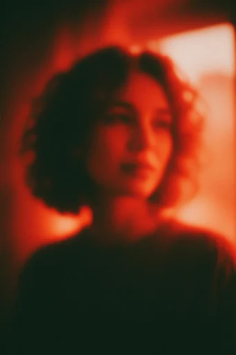 Crimson Noir Dreamscape style reference image — soft-focus ethereal blur