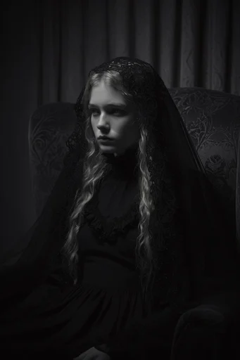 Sovereign Gothic Noir moodboard — generate AI images in this style