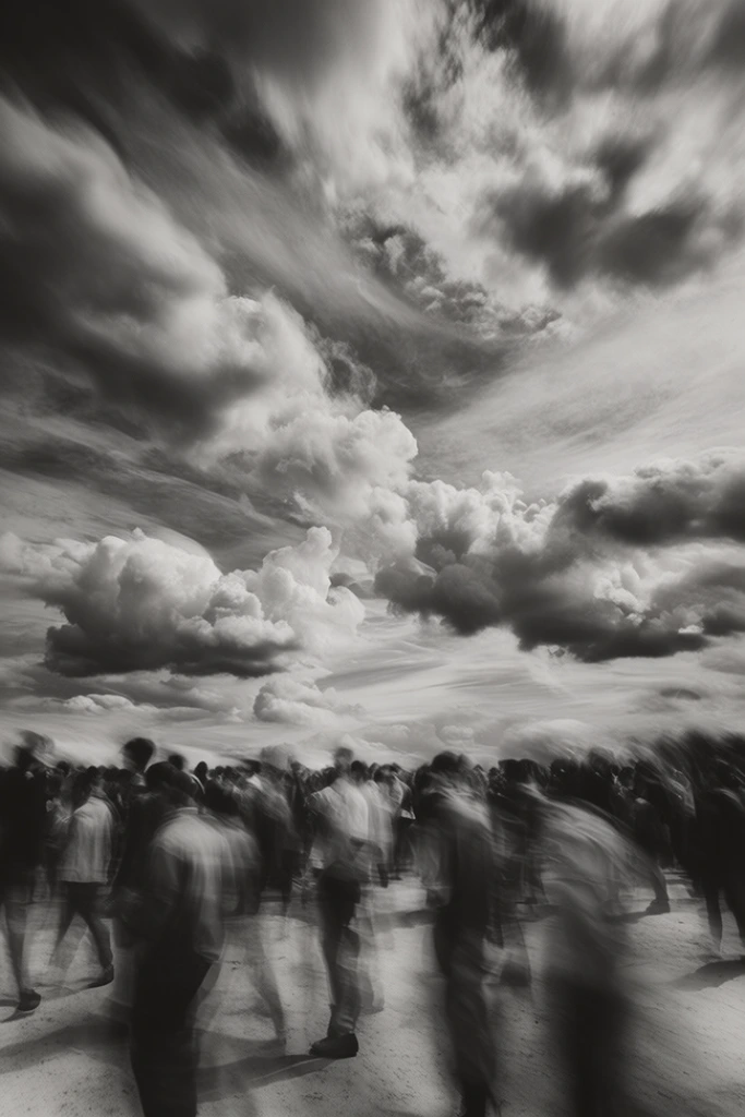 Ethereal Motion Noir style AI image example 2