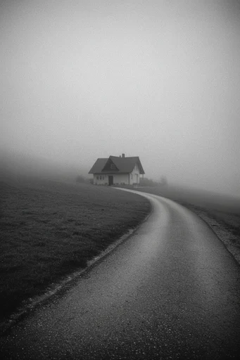 Monochrome Atmospheric Minimalism style AI image example 4