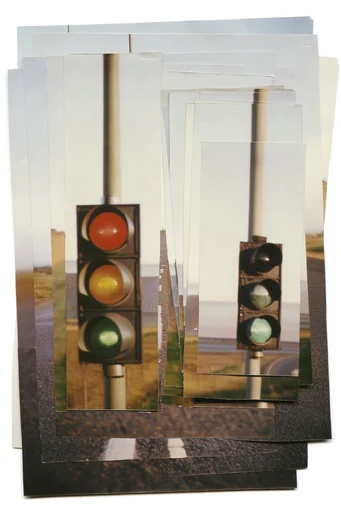 Deconstructed Archival Minimalism style reference image — deconstructed photo collage