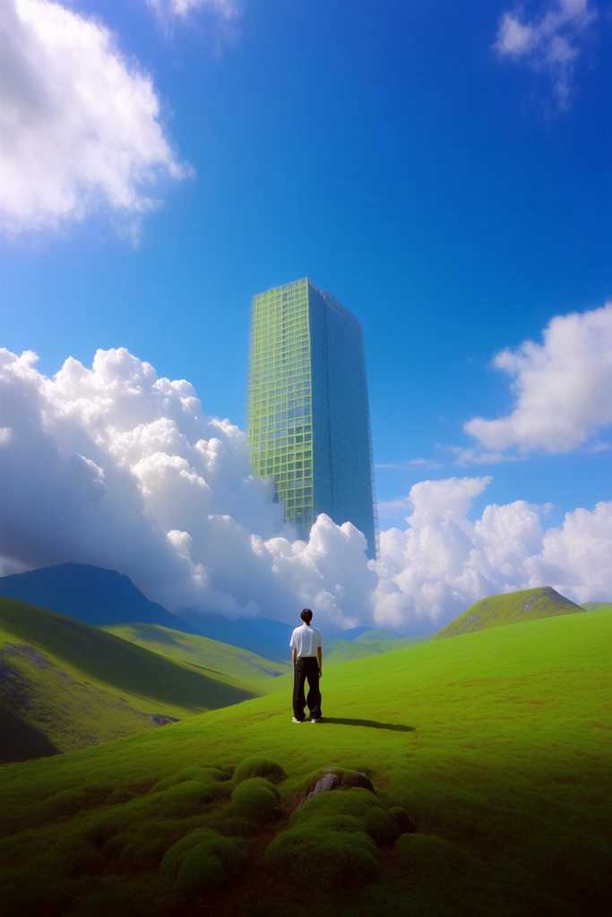 Surreal Botanical Utopia style AI image example 1