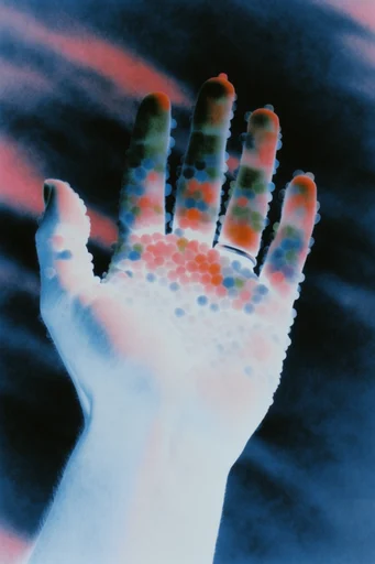 Spectral Organic Surrealism style reference image — analog film grain texture