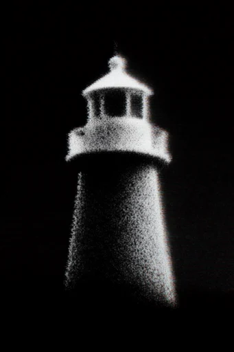 Monochrome Analog Void style reference image — lo-fi abstraction