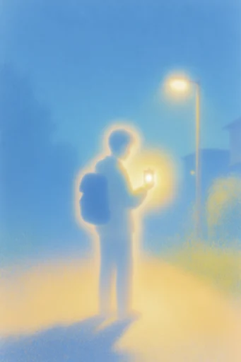 Ethereal Pastel Dreamscape style reference image — nostalgic dreamscape
