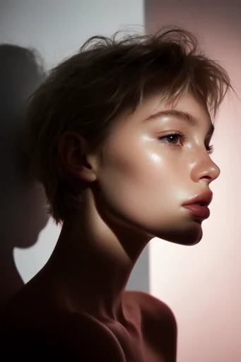 Sculptural Chiaroscuro Minimalism style reference image — dramatic studio lighting