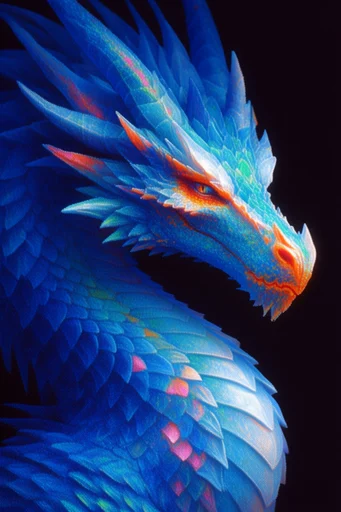 Luminous Organic Microcosm style reference image — vibrant chromatic gradients