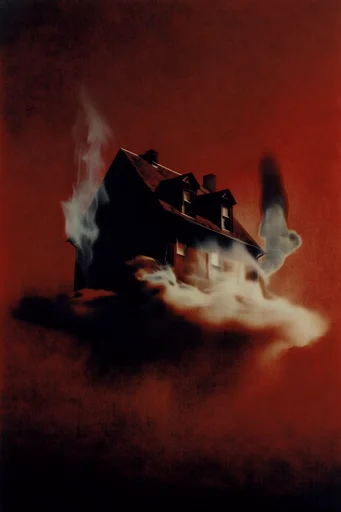 Crimson Noir Surrealism style AI image example 4