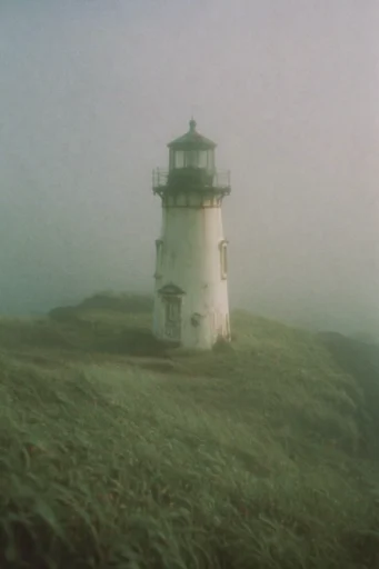 Misty Liminal Desolation style reference image — claustrophobic composition
