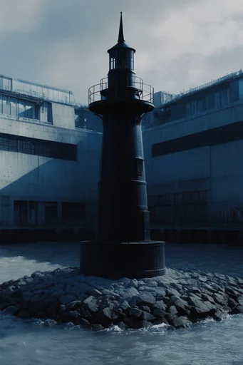 Clinical Brutalist Noir style reference image — desaturated color grading