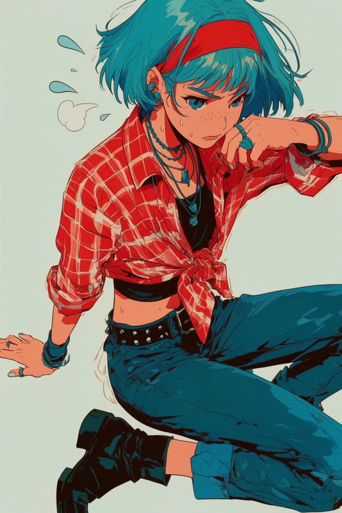 Retro Graphic Cel-Shaded style AI image example 1