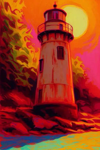 Hyper-Vivid Surreal Expressionism style reference image — vibrant color blocking