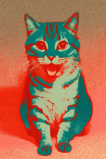 Nocturnal Risograph Mysticism style reference image — folk-horror surrealism