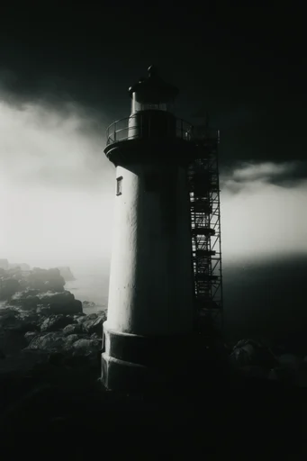 Cinematic Nocturnal Noir style reference image — 35mm film grain