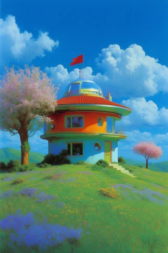 Surreal Botanical Utopia style AI image example 4
