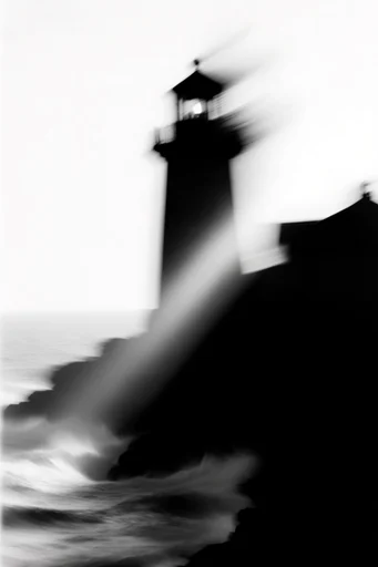 Kinetic Monochrome Silhouette style reference image — stark white background
