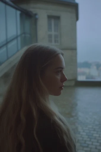 Ethereal Cinematic Melancholy style reference image — cinematic film still