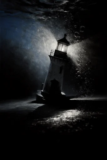 Submerged Noir Grain style reference image — lo-fi texture