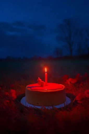 Nocturnal Liminal Chroma style reference image — surreal nocturnal landscape