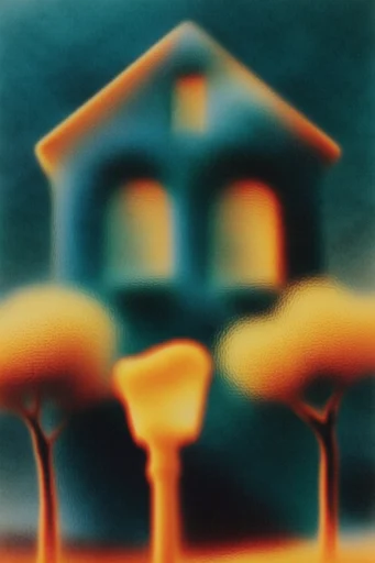 Luminous Thermal Pointillism style AI image example 4