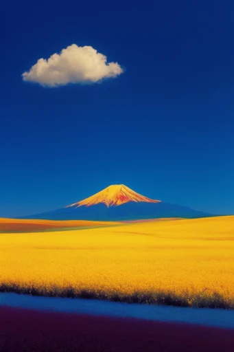 Saturated Surrealist Minimalism style reference image — surrealist minimalism