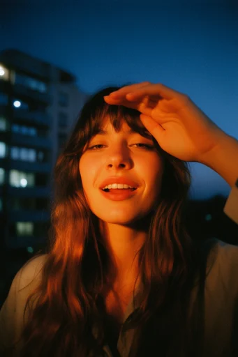 Cinematic Twilight Nostalgia style reference image — soft focus bokeh