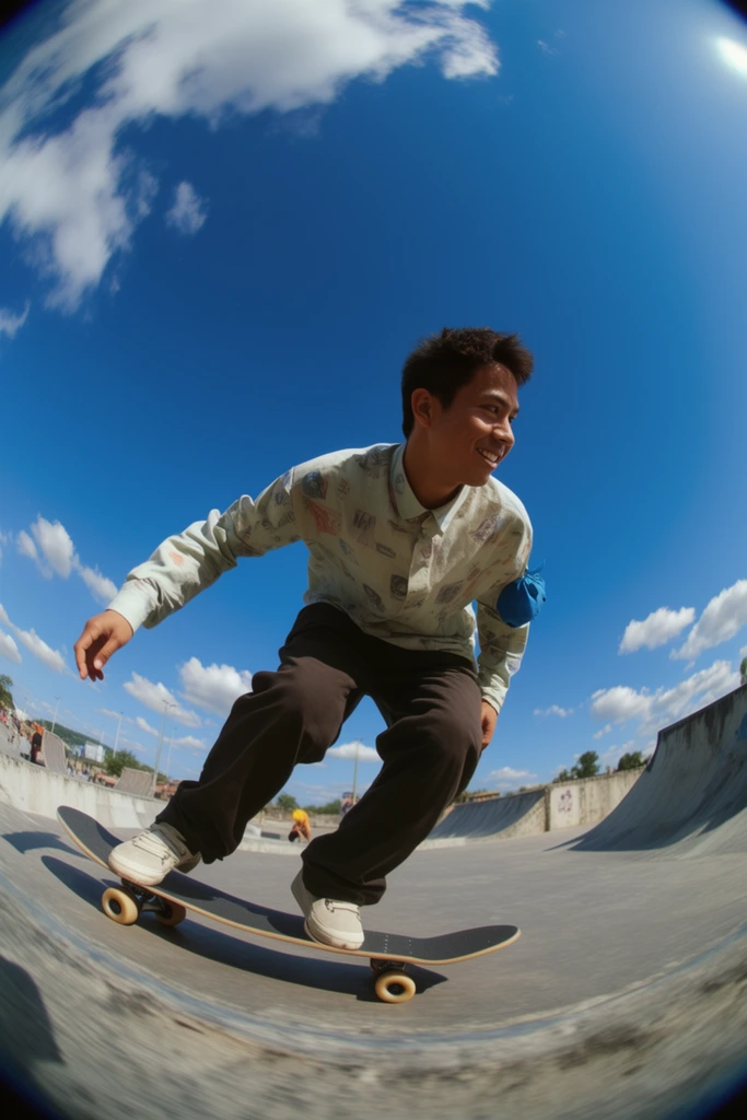 Dynamic Fisheye Perspective style AI image example 1