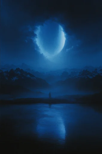Ethereal Nocturnal Luminescence style reference image — bioluminescent glow