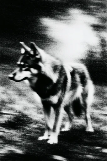 Cinematic Monochrome Noir style AI image example 3