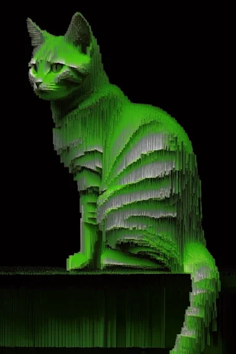 Ethereal Glitch Synthesis style reference image — high-contrast data corruption