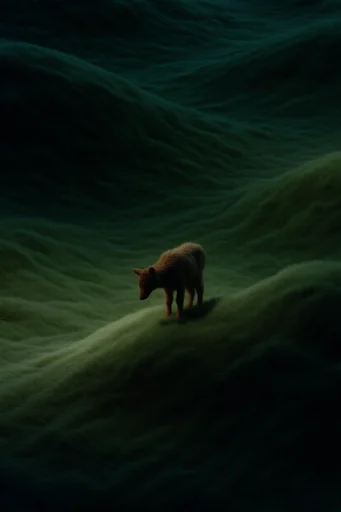 Surreal Velvet Landscapes style AI image example 3