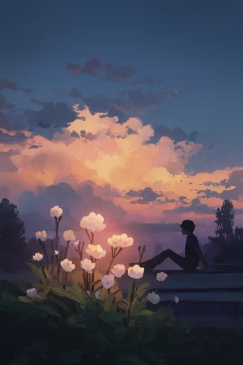 Luminous Twilight Nostalgia style reference image — nostalgic anime aesthetic